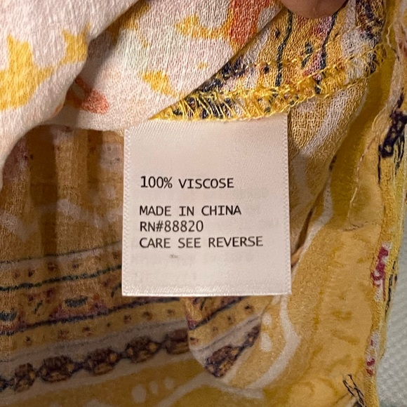 NEW NWT Rachel Roy Free People Bellini Patchwork Tank Open V Tie Accent XS - Picture 6 of 7